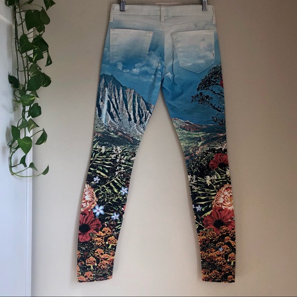 MOTHER Looker Skinny Ankle Crop Jeans Paradise 26 - Picture 13 of 16